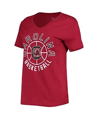 Women's Champion Garnet South Carolina Gamecocks Basketball V-Neck T-shirt