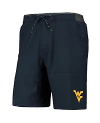 Men's Columbia Navy West Virginia Mountaineers Twisted Creek Omni-Shield Shorts