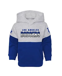 Infant Boys and Girls Royal, Heather Gray Los Angeles Dodgers Playmaker Pullover Hoodie and Pants Set