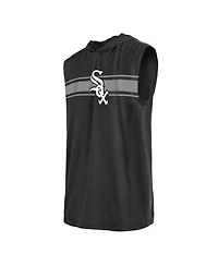 Men's New Era Black Chicago White Sox Sleeveless Pullover Hoodie