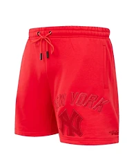 Men's Pro Standard New York Yankees Triple Red Classic Shorts