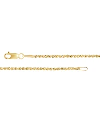Children's Glitter Rope Chain in 14k Yellow Gold, 13"