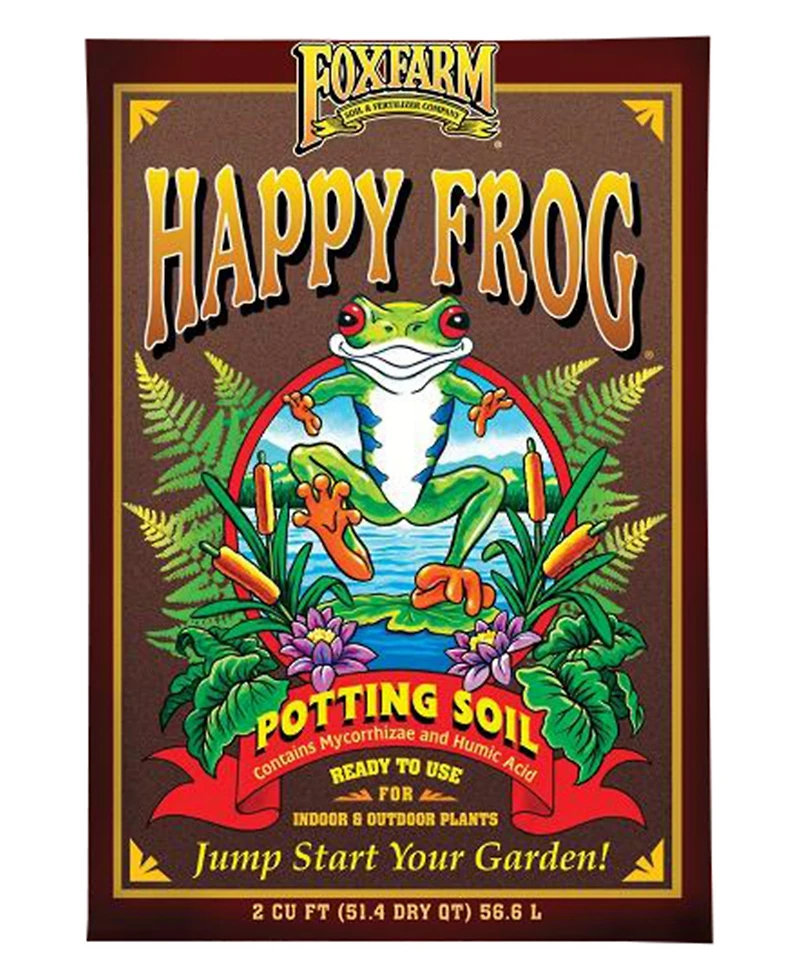 Fox Farm FX14047 Happy Frog Potting Soil, 2-Cubic Feet