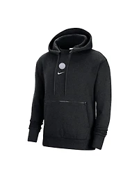 Men's Nike Heather Black Brooklyn Nets Courtside Versus Flight Pullover Hoodie