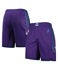Men's Jordan Purple Charlotte Hornets 2022/2023 Statement Edition Swingman Performance Shorts