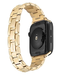 WITHit Gold-Tone Stainless Steel Pyramid Bracelet designed for Apple Watch 42mm (Series 10) & 38/40/41mm