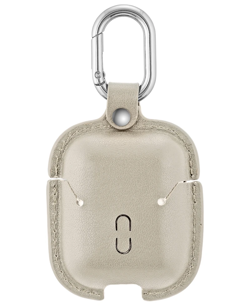 WITHit Gray Leather Cover designed for Apple AirPods