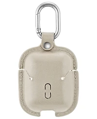 WITHit Gray Leather Cover designed for Apple AirPods