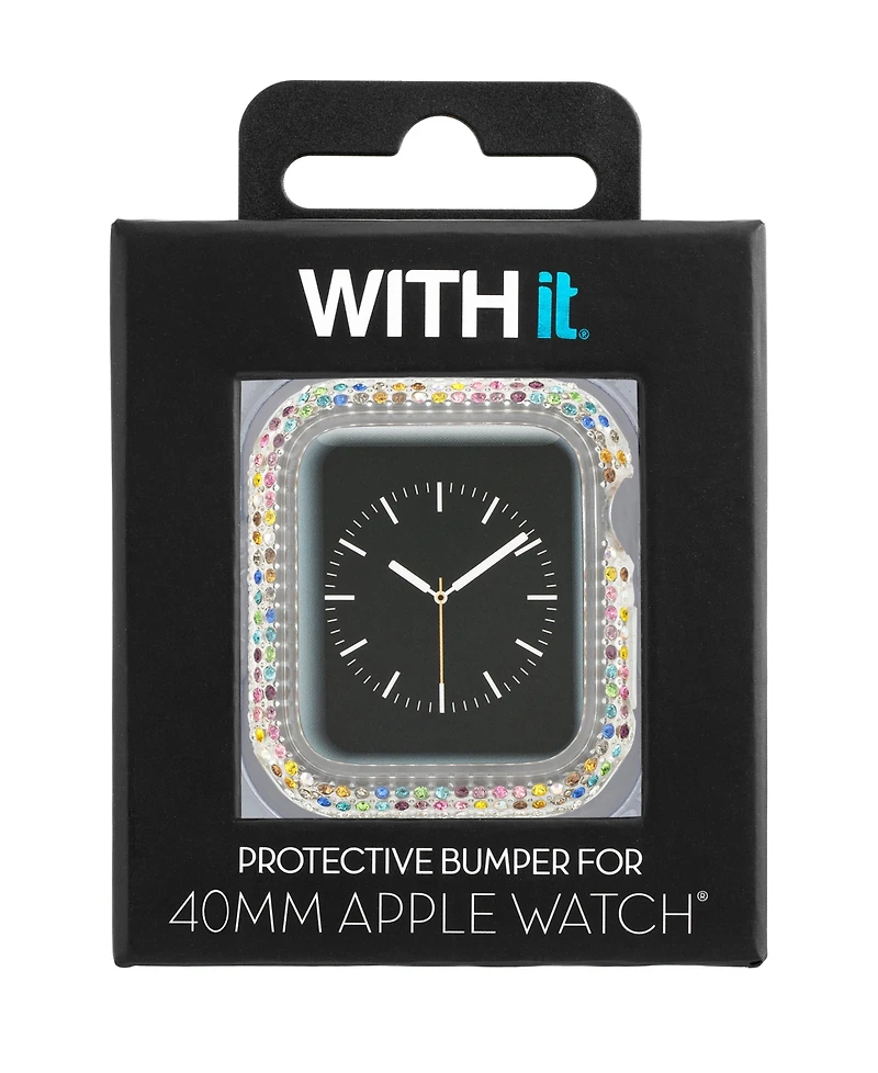 WITHit Rainbow Crystal Decorative Case designed for Apple Watch 40mm