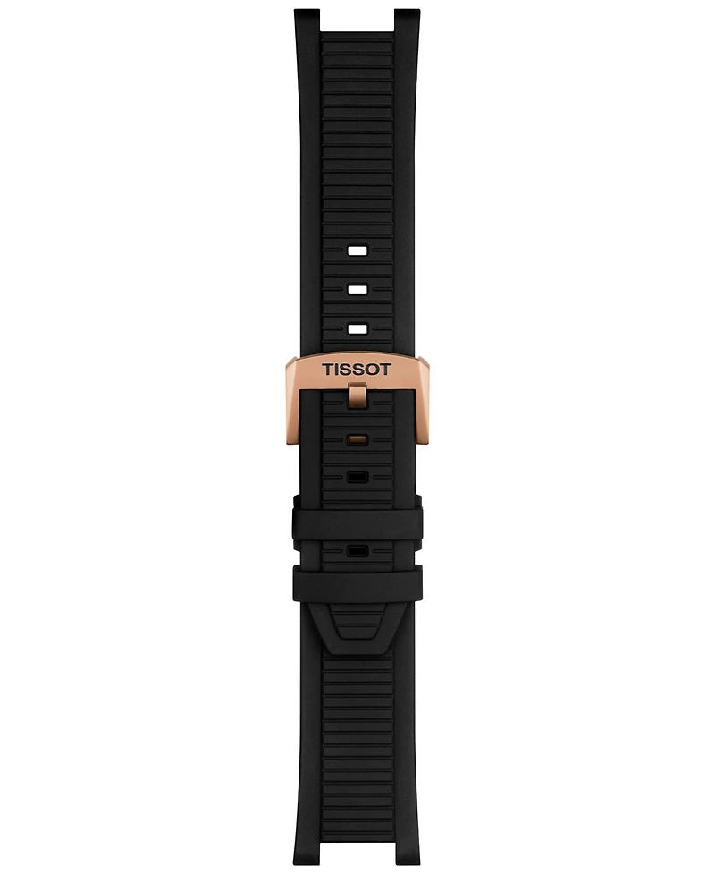 Tissot Men's Swiss Chronograph T-Race Black Strap Watch 45mm