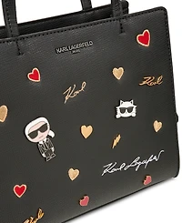 Karl Lagerfeld Paris Maybelle Satchel with Cate Pins