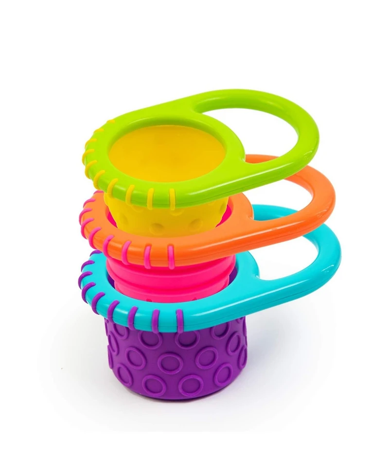 Sassy Baby Baby Sassy Flex and Fill Cups Baby Bath Toy, 3 Piece set
