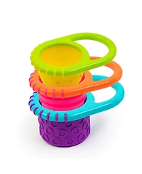 Sassy Baby Baby Sassy Flex and Fill Cups Baby Bath Toy, 3 Piece set