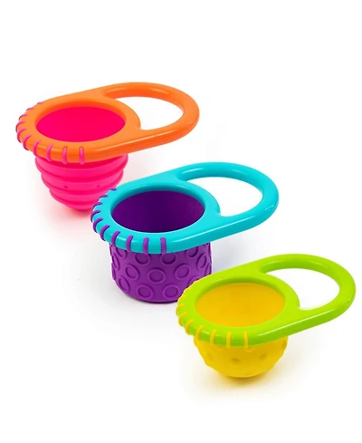 Sassy Baby Baby Sassy Flex and Fill Cups Baby Bath Toy, 3 Piece set