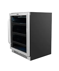 Whynter 24 inch Built-In 140 Can Undercounter Stainless Steel Beverage Refrigerator