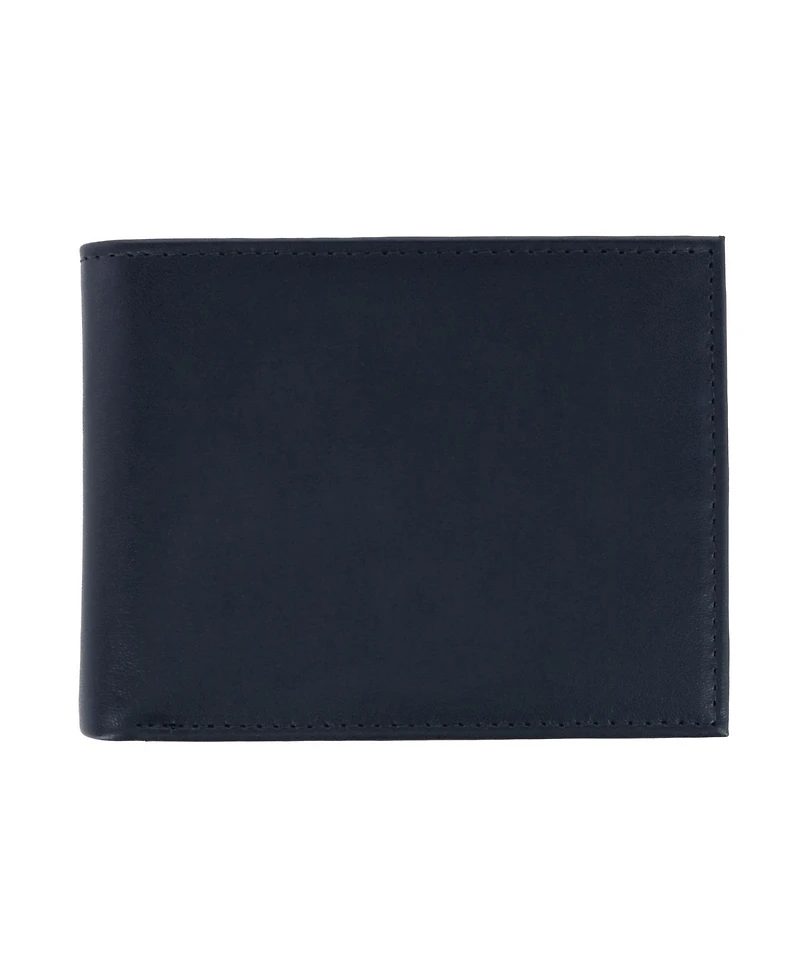 Trafalgar Men's Sergio Genuine Leather Rfid Bi-Fold Passcase Wallet