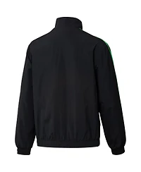 Men's adidas Black and Green Austin Fc 2023 On-Field Anthem Full-Zip Reversible Team Jacket