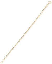 Children's Paperclip Link Chain Bracelet in 14k Gold