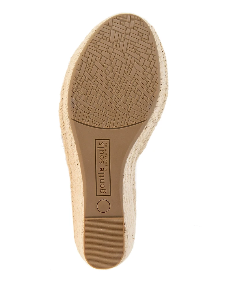 Gentle Souls Women's Cody Wedge Espadrille Sandals