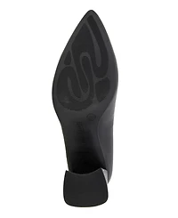 Gentle Souls Women's Dionne Block Heel Pointy Toe Pumps