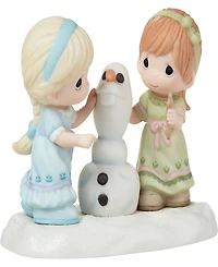 Precious Moments 222025 Disney Showcase Frozen Building A Snowman Is Better With You Disney Frozen Bisque Porcelain Figurine
