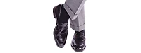 Trafalgar Men's Sutton Fine Merino Wool Solid Color Ribbed Socks