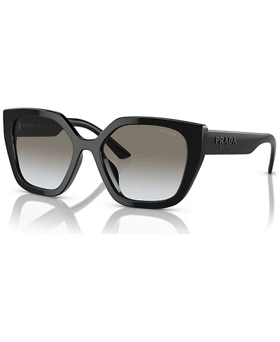 Prada Monochrome Rectangular Women's Sunglasses