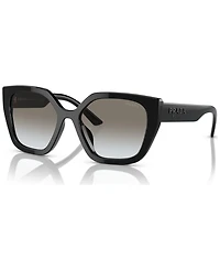 Prada Monochrome Rectangular Women's Sunglasses