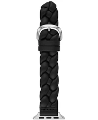 kate spade new york Women's Black Leather Band for Apple Watch, 38, 40, 41mm and 42, 44, 45, 49mm