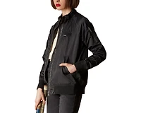 Women's Satin Bomber Jacket