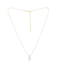 Ettika Thin and Delicate Cubic Zirconia Pendant Necklace