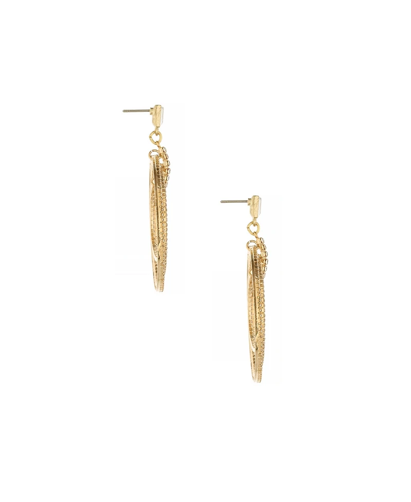 Ettika Disco Glass Ring Earrings