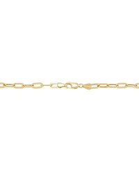 Lightweight Paperclip Link Chain Ankle Bracelet in 10k Gold, Created for Macy's