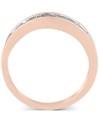 Diamond Channel Ring (1/2 ct. t.w.) 14k Yellow or Rose Gold