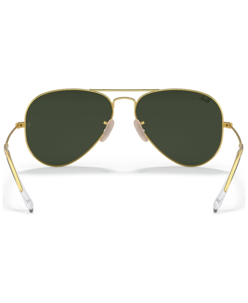 Ray-Ban Unisex Aviator Aviation Collection Sunglasses, RB3025 Aviator La 58