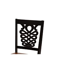 Baxton Studio Gervais Modern and Contemporary Transitional 2-Piece Two-Tone Dark and Finished Wood Dining Chair Set
