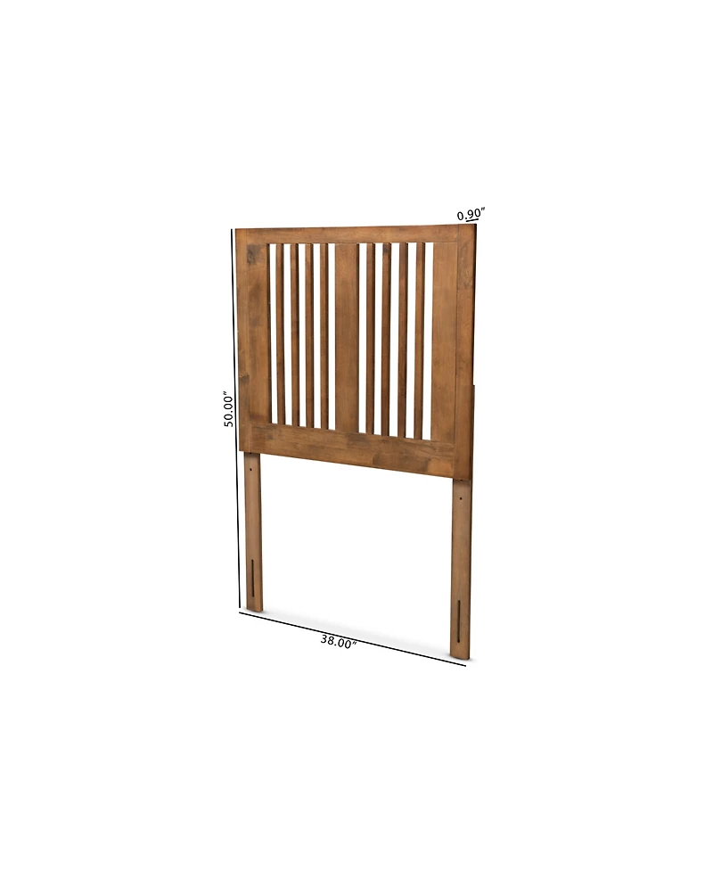 Baxton Studio Harena Modern and Contemporary Transitional Twin Size Finished Wood Headboard