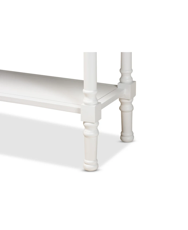 Baxton Studio Garvey French Provincial Finished Wood 3-Drawer Entryway Console Table