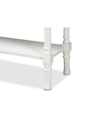 Baxton Studio Garvey French Provincial Finished Wood 3-Drawer Entryway Console Table
