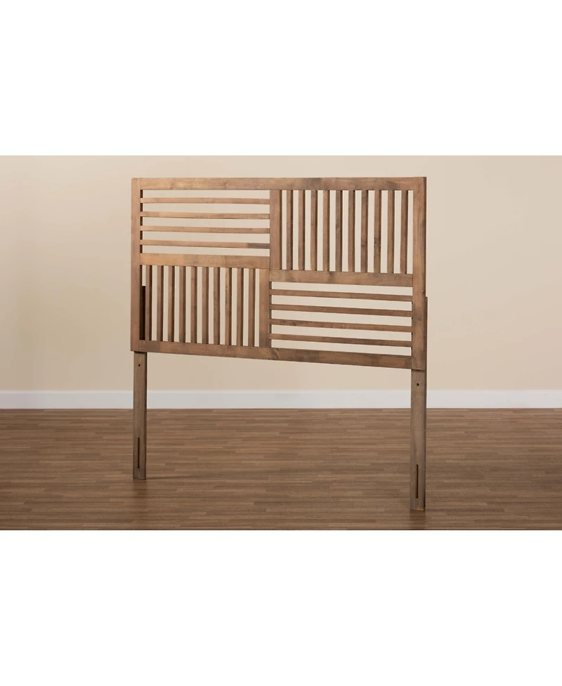 Baxton Studio Adler Modern and Contemporary Transitional Queen Size Finished Wood Headboard