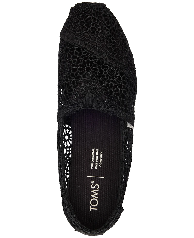 Toms Women's Alpargata Classic Espadrille Almond Toe Flats