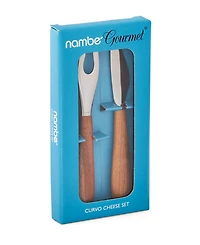 Nambe Curvo Cheese Set
