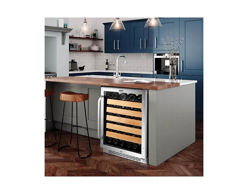 Whynter 24" Built-In Stainless Steel 54 Bottle Wine Refrigerator Cooler