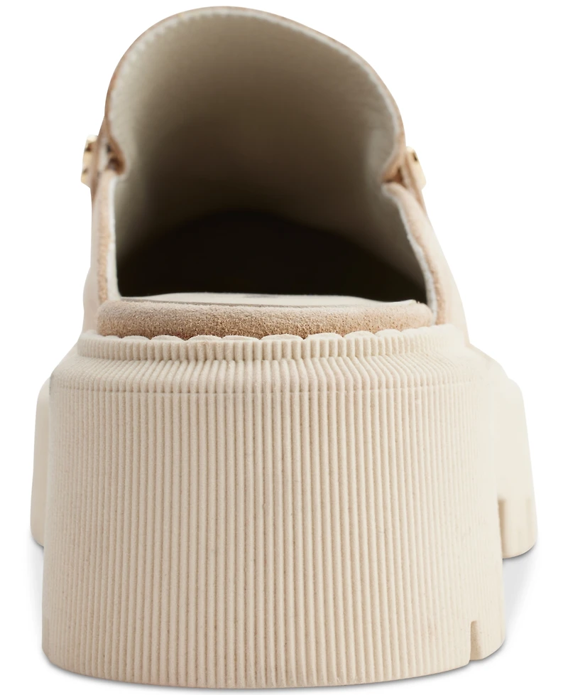 Dkny Women's Luna Slip-On Lug Platform Penny Loafer Mules