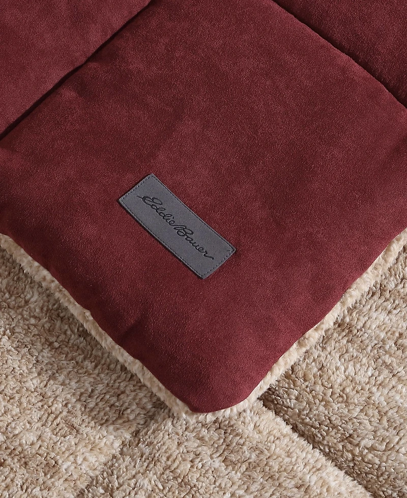 Eddie Bauer Sherwood Reversible Micro-suede Sherpa Comforter Set, Twin