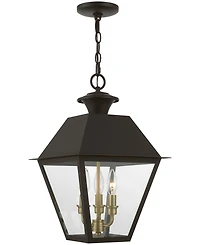 Livex Wentworth 3 Light Outdoor Large Pendant Lantern