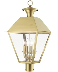 Livex Wentworth 4 Light Outdoor Extra Large Post Top Lantern