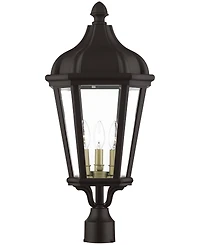 Livex Morgan 3 Light Outdoor Post Top Lantern
