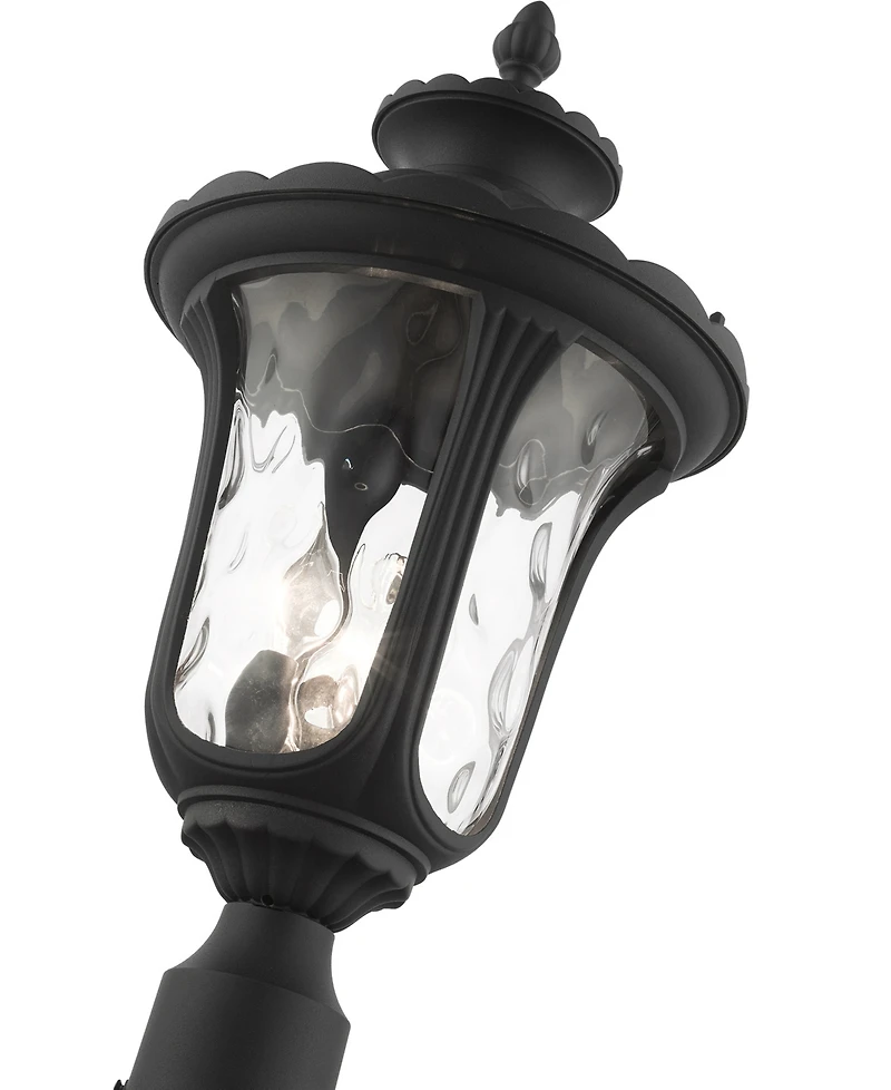Livex Oxford 3 Light Outdoor Post Top Lantern