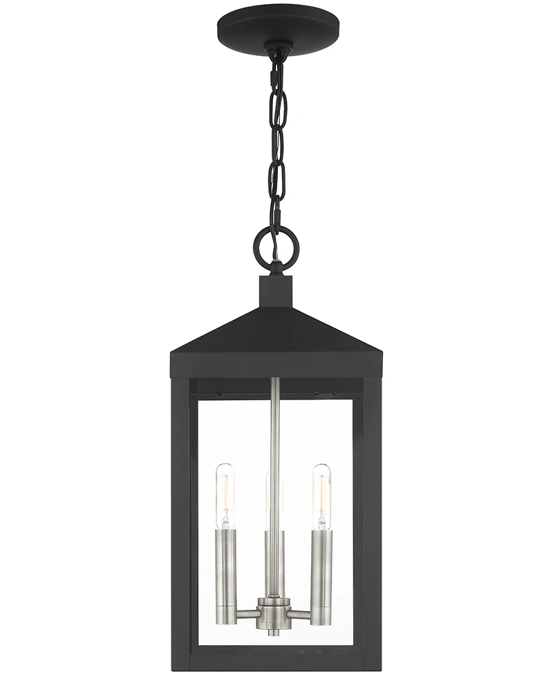 Livex Nyack 3 Light Outdoor Pendant Lantern